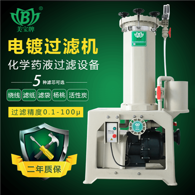美宝药液过滤铬酸过滤机
